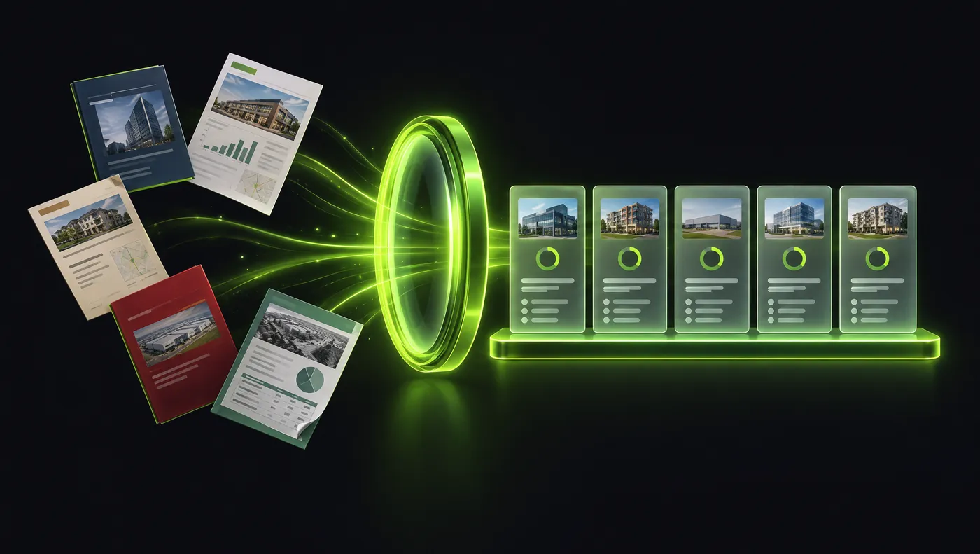 Offering memorandums in different formats pass through one ScoreOM lens and come out as identical, comparable deal cards